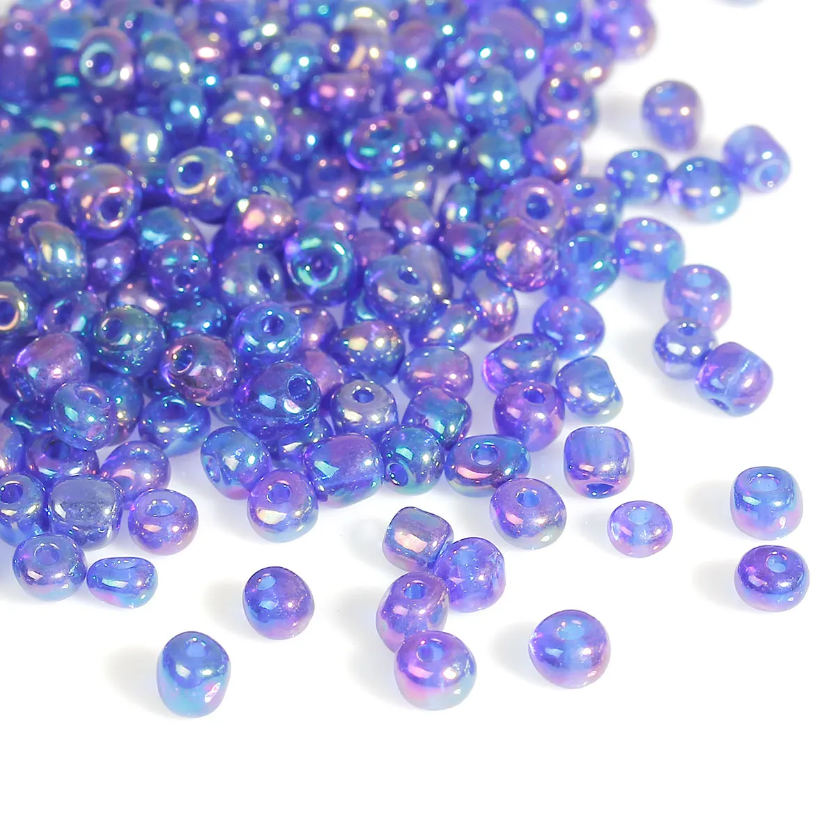 

450 Gram Dark Blue AB Seed Beads 6/0 Jewelry Making (B12080)