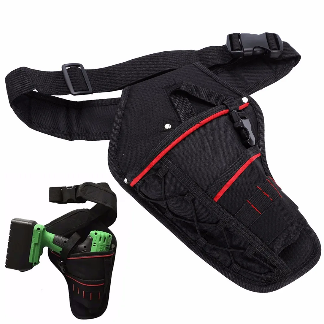 

Portable Tool Bag Waist Belt Electrician Screwdriver Holder Tool Pouch Bag Holder Drill Storage Bag