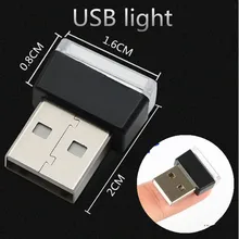 Carro USB RAV4 Atmosfera Luzes LED para Toyota Corolla Yaris Honda Civic Accord CRV Fit Nissan Qashqai Juke X- trail Tiida