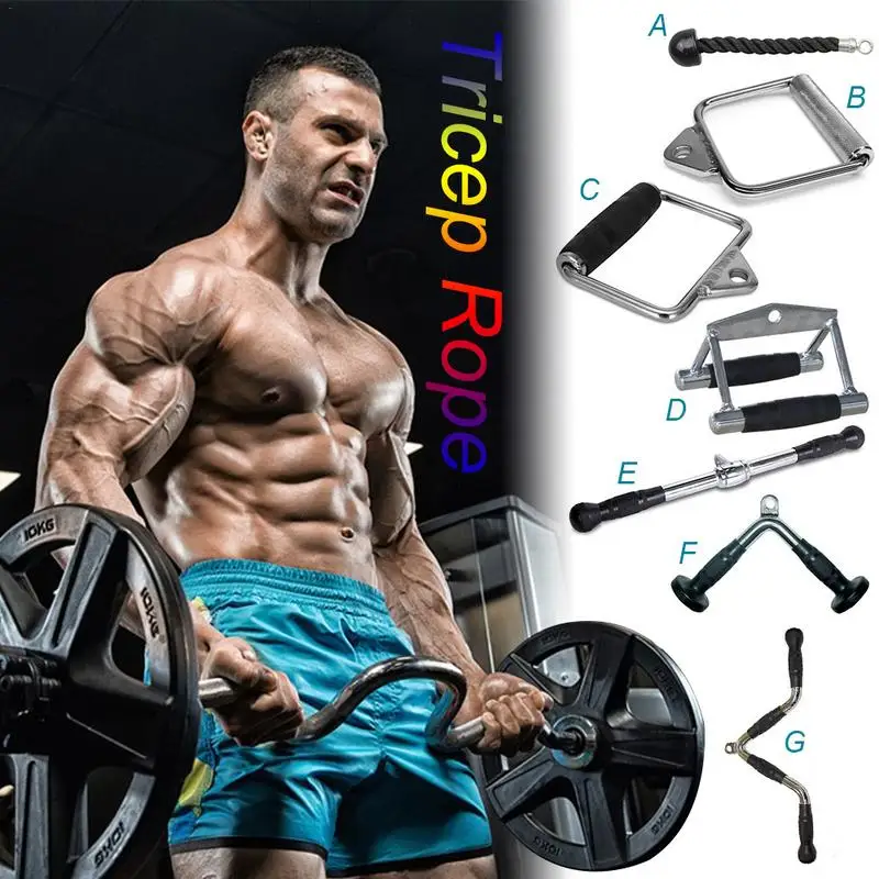 1pcs Tricep Rope Training Rope Pull Down Cords For Triceps Strength Improvement Black Gym Fitness Training Lever Accessories Set 1pcs Tricep Rope Training Rope Pull Down Cords For Triceps Strength Improvement Black Gym Fitness Training Lever Accessories Set