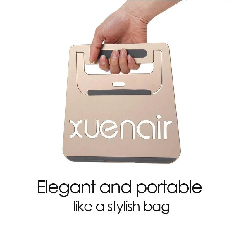 Metal Laptop Stand Folding Portable for Macbook and most 11-15.6 inch Notebook Aluminium Alloy Ergonomic Office Bracket.