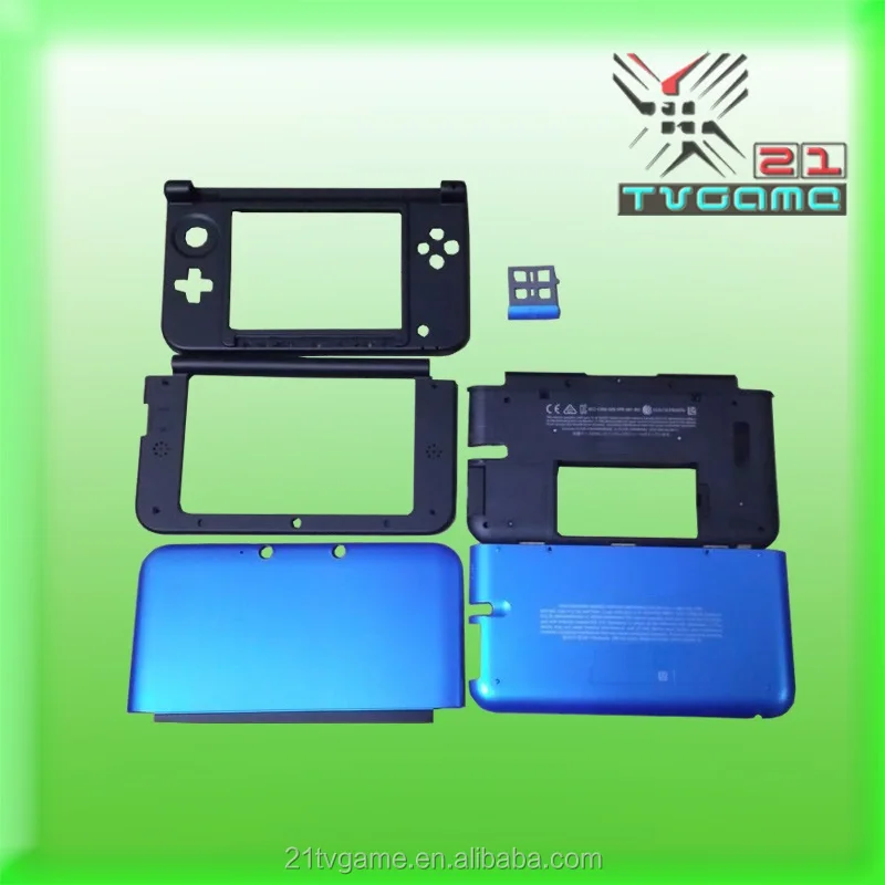 Сменный полный комплект оболочки для nintendo 3DS XL корпус/чехол для 3DS LL цвет черный, серебристый, синий, красный, Mar-io красный, Mar-io серебристый