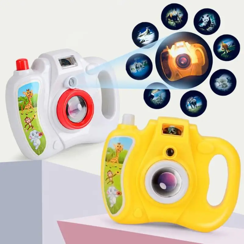 Световая проекционная камера Детские развивающие игрушки для детей детские подарки на день рождения восемь световых узоров животные мир