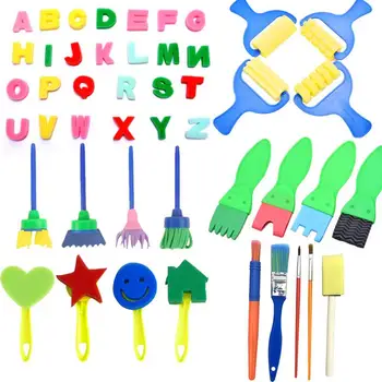 

47 Pcs/set Children's Art Painting Toy Water Drawing Brush EVA Sponge Early Education Graffiti Painting Games Toy Set