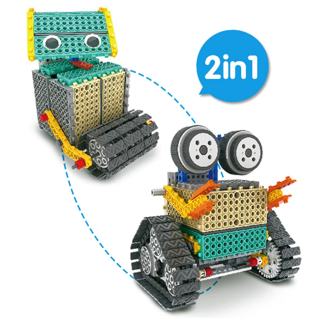 179 шт. 2-в-1 4CH Сменные RC робот сборки автомобильный паровой строительный блок с возможностью креативного самостоятельного выбора между сборка модель научные образовательные игрушки подарок