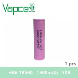 1 шт 100% оригинал VAPCELL 18650 1500 mah 30A литиевая аккумуляторная батарея HB6 бренд ячейка литий-ионные аккумуляторы