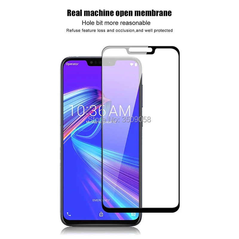 Защитное стекло закаленное для asus zenfone max pro m2 zb631kl zb633kl zen fone m1 zb601kl zb556kl|Защитные