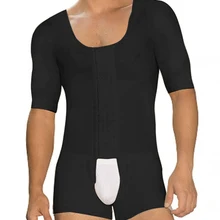 S-6xl короткий рукав для мужчин Bodyshaper боди для похудения Underworks s компрессионная одежда для похудения Пояс для ГИНЕКОМАСТИИ живота жира