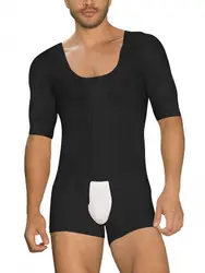 S-6xl короткий рукав для мужчин Bodyshaper боди для похудения Underworks s компрессионная одежда для похудения Пояс для ГИНЕКОМАСТИИ живота жира