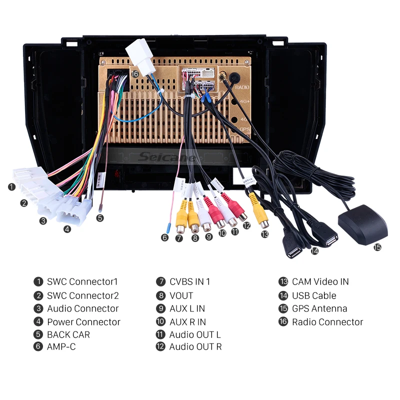 Seicane Android автомобильный Радио Стерео gps навигация для Toyota старый crown 2010 2011 2012 2013 2 Din сенсорный автомобильный мультимедийный плеер