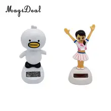 2 шт игрушка на солнечных батареях качающаяся цыпленок и Танцующая девочка домашний/Автомобильный орнамент