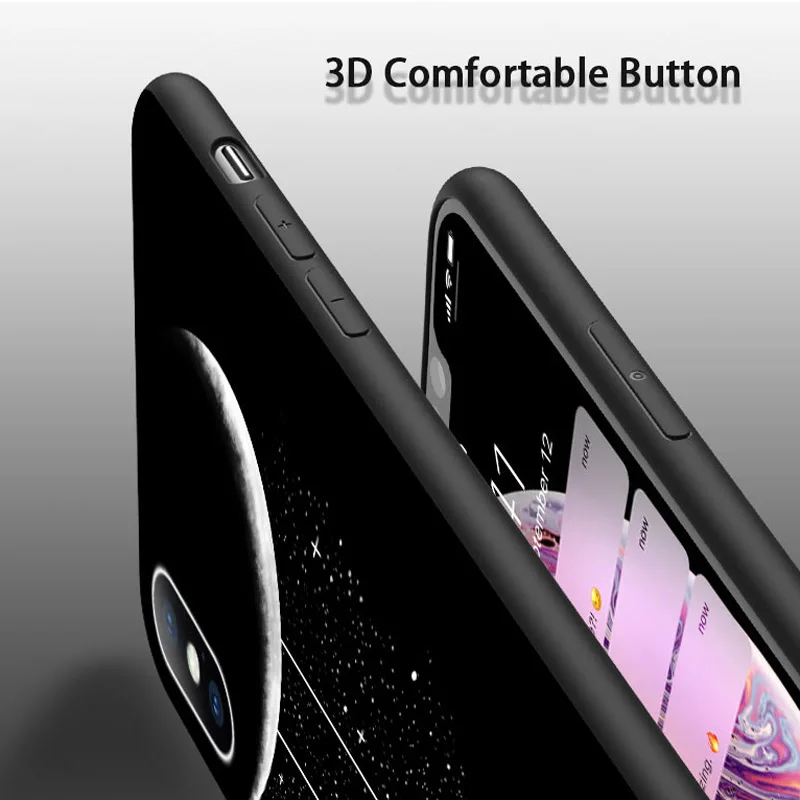 USLION Cartoon Astronaut Phone Case For iPhone 7 6 6s 8 Plus XS Max TPU Silicon Cases For iPhone X XR 5 5S SE Moon Stars Cover USLION Cartoon Astronaut Phone Case For iPhone 7 6 6s 8 Plus XS Max TPU Silicon Cases For iPhone X XR 5 5S SE Moon Stars Cover