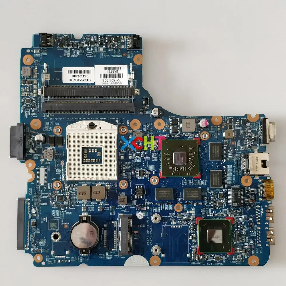 

721521-001 721521-601 w HD8750M/1GB Graphics for HP ProBook 440 450 470 G0 Series Laptop PC Motherboard Mainboard Tested
