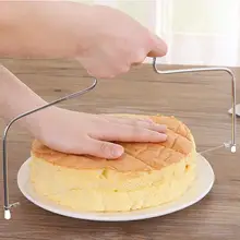 Новые инструменты для резки торта, двойная линия, регулируемое устройство для разрезания торта из нержавеющей стали, декорирование формы для выпечки, кухонный инструмент