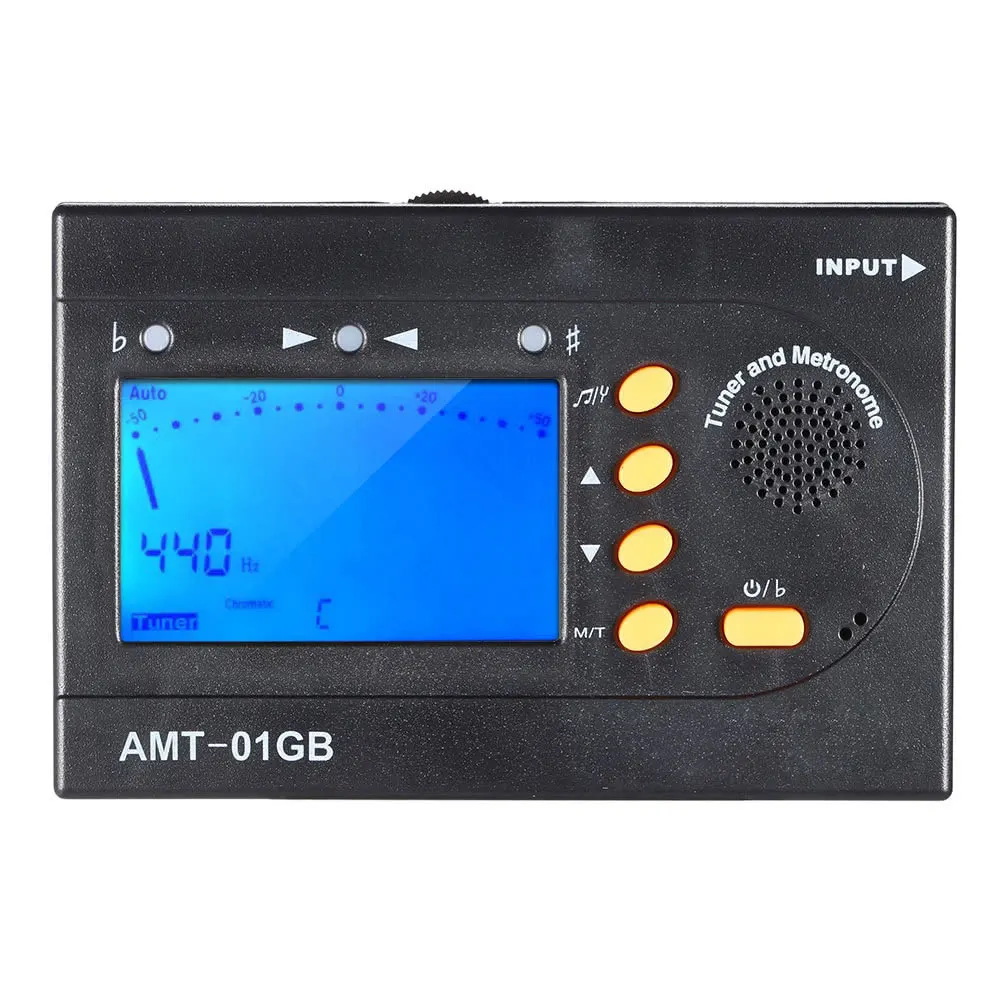 

AMT-01GB Multifunctional 3in1 Digital Tuner + Metronome + Tone Generator Universal Portable For Chromatic Guitar Bass Violin