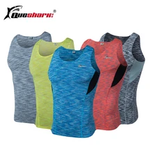 Queshark Мужская крутая сухая Спортивная Фитнес компрессионная Термоодежда майка рубашки для похудения формирователь тела Футболки без рукавов