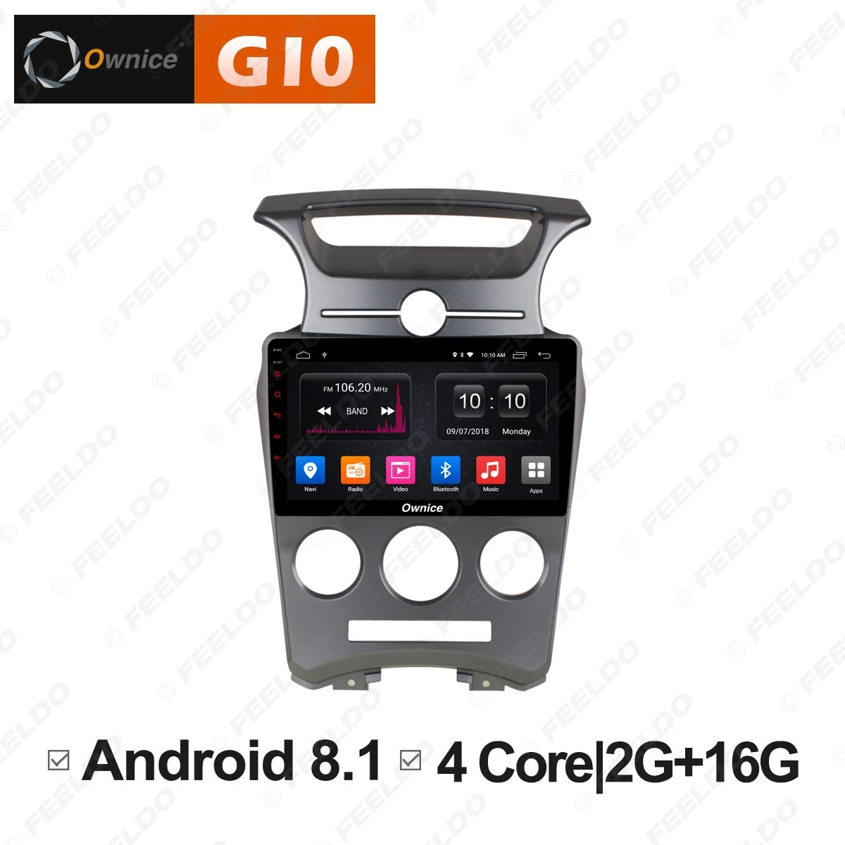Excellent LEEWA 9" 2.5D Nano IPS Screen Android 8.1 Octa Core/DDR3 2G/32G/4G LTE Car Media Player With GPS/FM For KIA Carens 2007-2011 MT 1