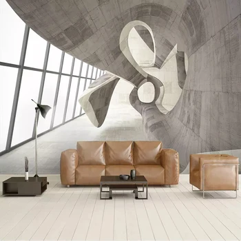 

Custom Mural Papel De Parede Creative Space Abstract Geometric Lines 3D Photo Wallpaper For Living Room Study Room Wall Decor