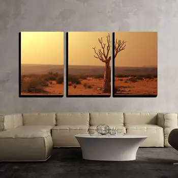 

3 Piece Canvas Wall Art Valley Modern Home Decor Stretched and Framed Ready to Hang Panels