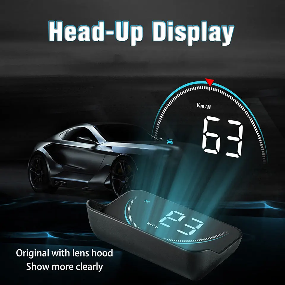 VJOYCAR M8 Автомобильный бортовой компьютер дисплей OBD2 цифровой спидометр OBD Hud