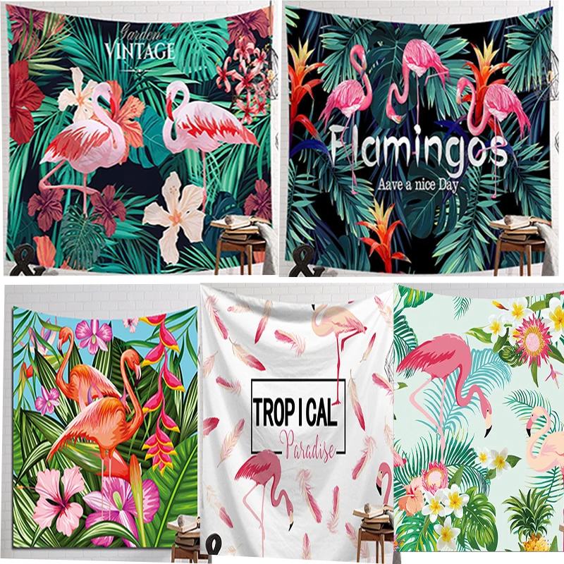 

Short Plush Colorful Flamingo Pattern Shooting Background Cloth Professional Photography Hobby Photographer Essential Tools