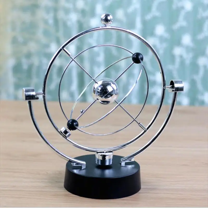 Электрический Newtons Колыбель стальной баланс мяч Физика Наука маятниковая игрушка настольная офисная образовательная развивающая украшение, статуэтки