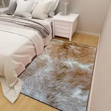 LanLan искусственные волосы животных печати ковер коврик для гостиной спальня украшения