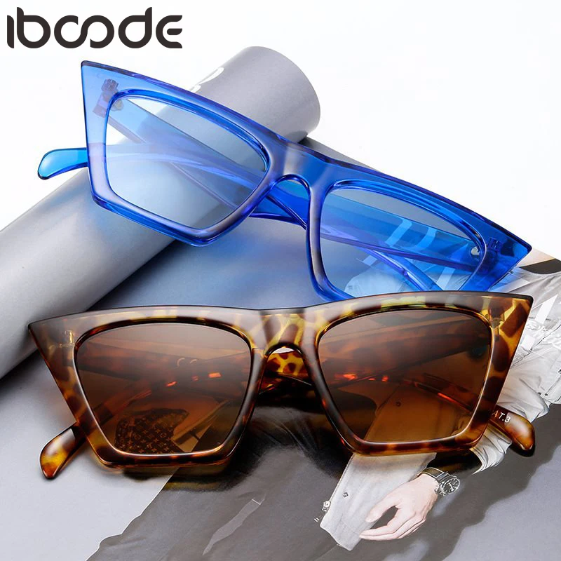 

iboode Retro Sunglasses Women Men Fashion Cat Eye Luxury Shopping Driving Sun Glasses Lady Oculos Gafas De Sol UV400 Shades