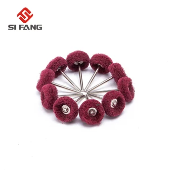 

10Pcs Scouring Pad Abrasive Wheel Nylon Fiber Grinding Sanding Head Buffing Polishing Wheel For Dremel