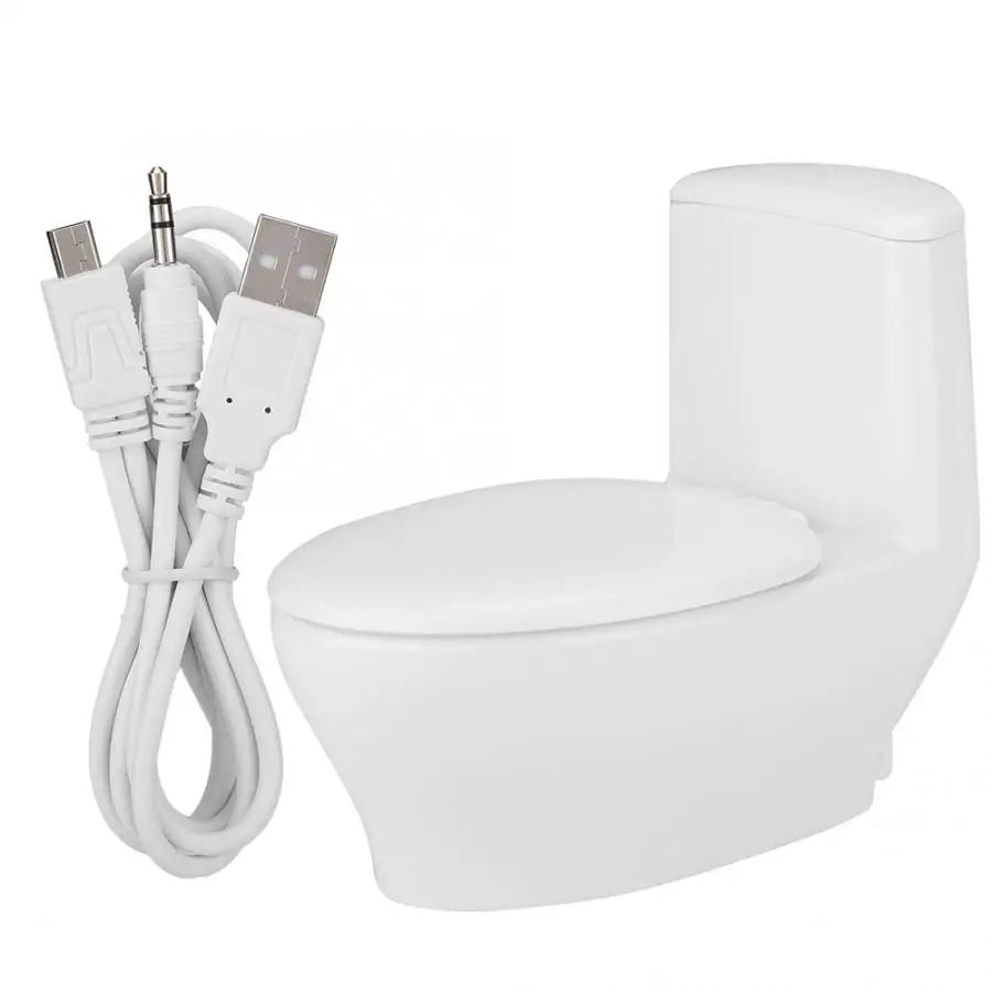 

portable speaker Unique Toilet Shape Computer Speaker 3W Stereo Surrounding Sound Wired PC Speaker