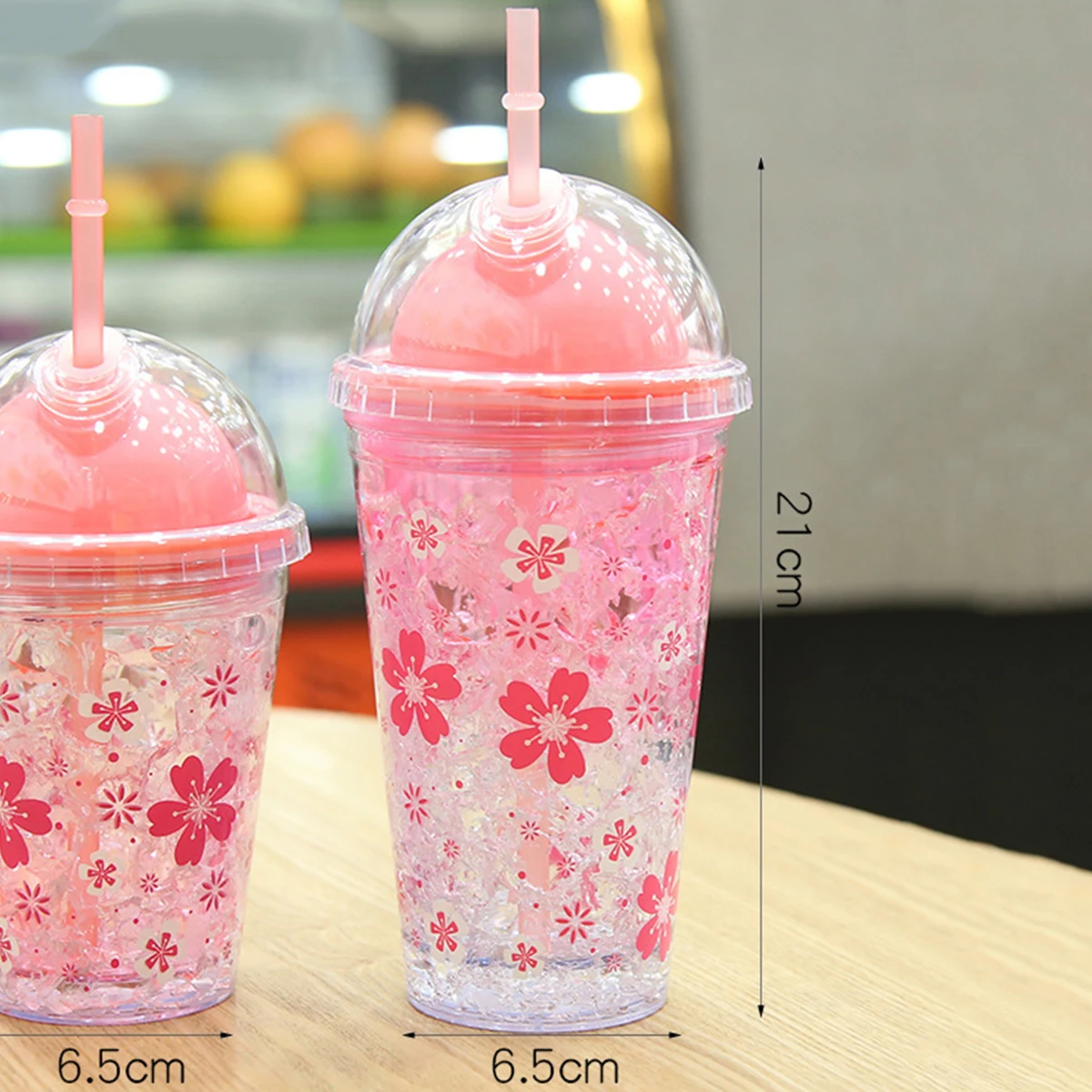 Бутылка для воды в японском стиле милая портативная кружка холодной с соломинкой