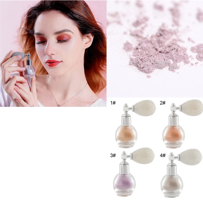 

Smooth Loose Powder Finish Setting Makeup Powder Glitter Eye Highlight Shimmer Foundation Powder Korea Cosmetics TSLM2