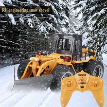 1/18 2,4 ГГц 6 CH RC Инженерная лопата для снега Sweeper мощный сплав моделирование инженерный грузовик автомобиль дети автомобиль игрушки подарки