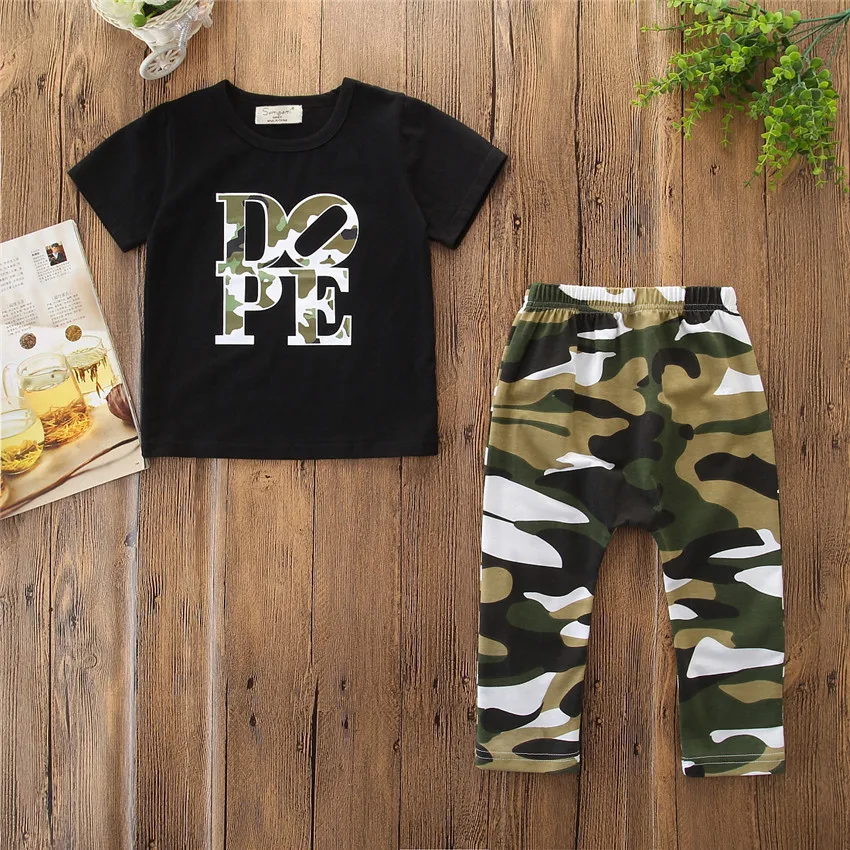 CA Toddler Kid Baby Boy T-shirt Tops+Long Pants Leggings Outfit 2Pcs Clothes Set | Детская одежда и обувь