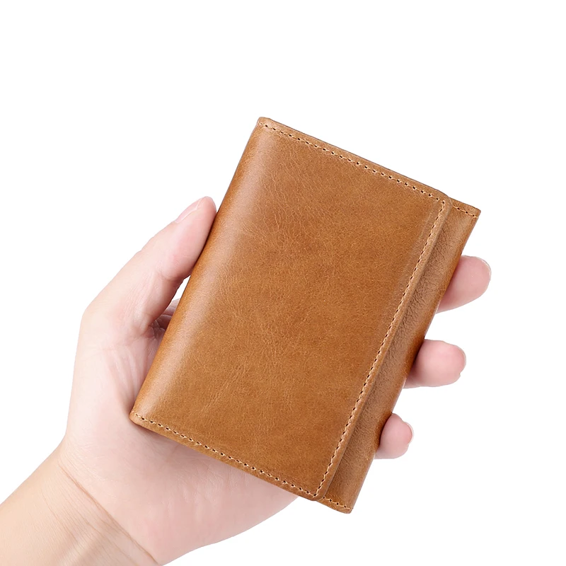 

Men's Wallet Leather Credit Card Holder Wallet with Coin Bag Hasp Pocket Slim Purse Man Wallet