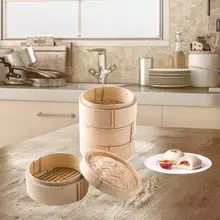 Натуральная Бамбуковая Пароварка кухня курица пособия по кулинарии инструменты Таро булочки пельмени десерт листьев лотоса Пароварка для риса