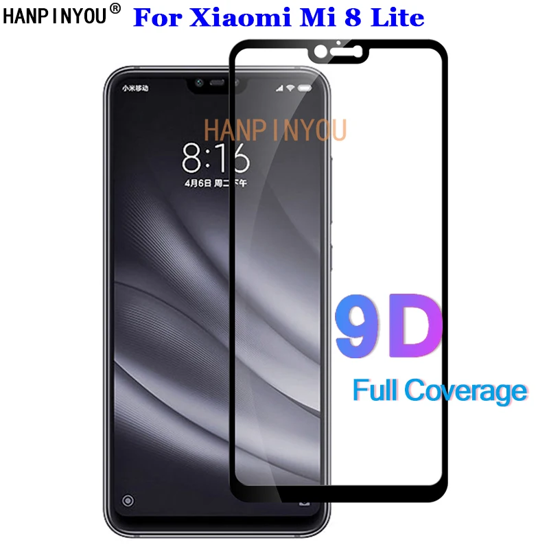 Для Xiaomi Mi 8 Lite 6 26 &quot9D полное клеевое покрытие закаленное стекло 9H Премиум