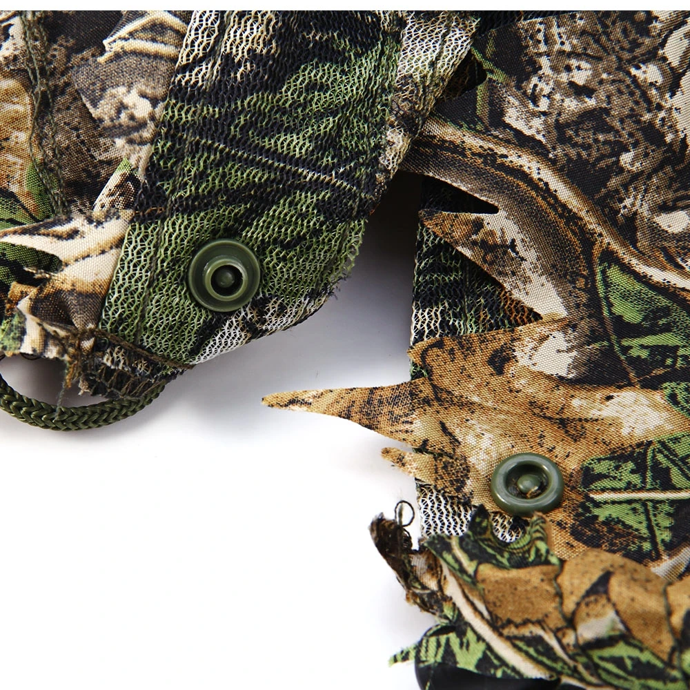 Камуфляжная одежда листовые костюм под джунгли комплект 3D листовые Ghillie костюм для охота на птиц