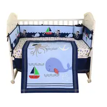 Детское постельное белье из четырех предметов, удобная детская наклейка для защиты от ударов с покрывалом на резинке, Комплект постельного белья для пожилых людей, все сезоны можно использовать