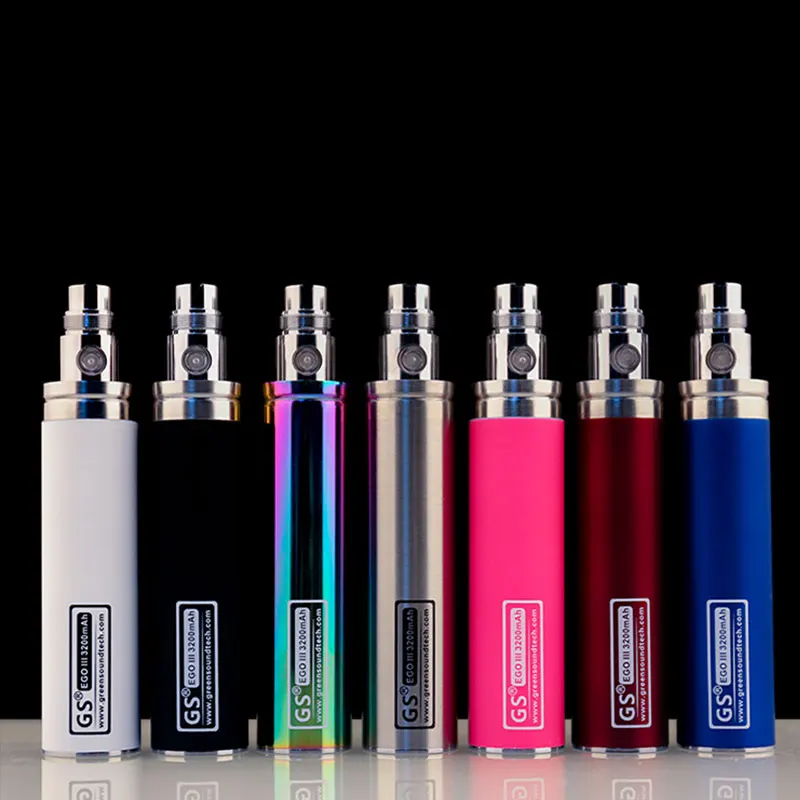 2 шт./лот GS EGO II 3200 мАч аккумулятор для электронных сигарет eGo CE4 Атомайзеры vs Ego 2200