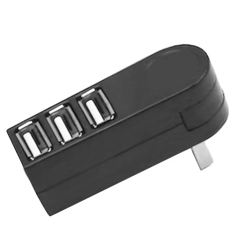 Rotatable High Speed 3 Ports USB HUB 2.0 USB Splitter Adapter for Notebook/Tablet Computer PC Peripherals with external power
