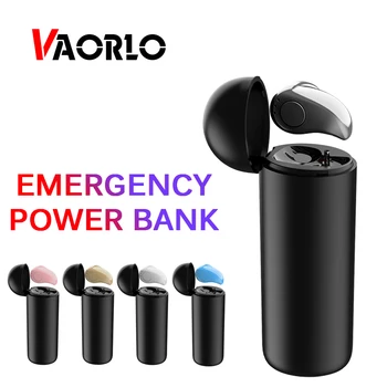 

VAORLO Mini Bluetooth Earphone Wireless Earbud With Charging Box Sport Headset For iPhone Emergency Power Bank For Mobile Phone
