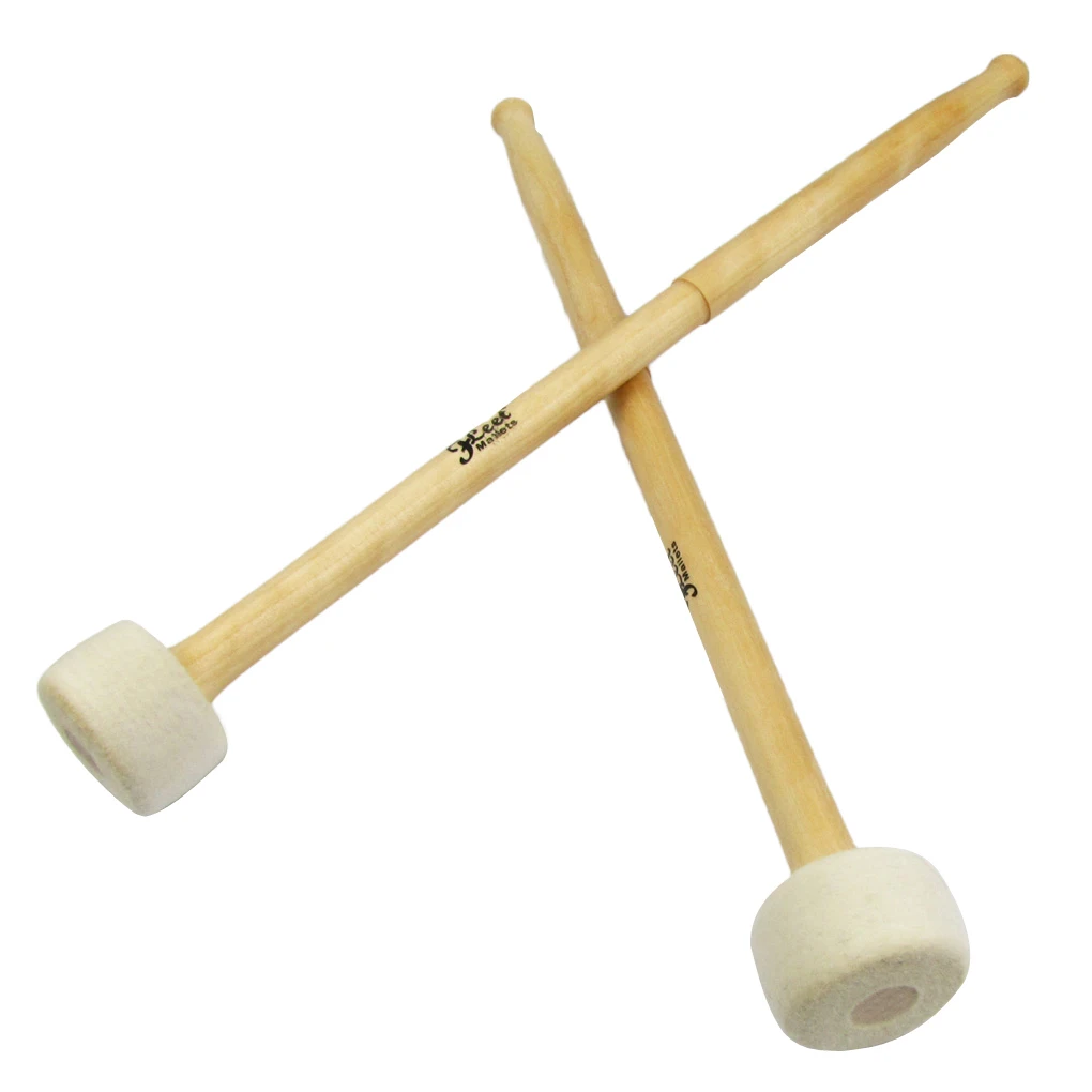 1 Pair of Timpani Mallets Drum Mallets Drumsticks Soft Felt Head