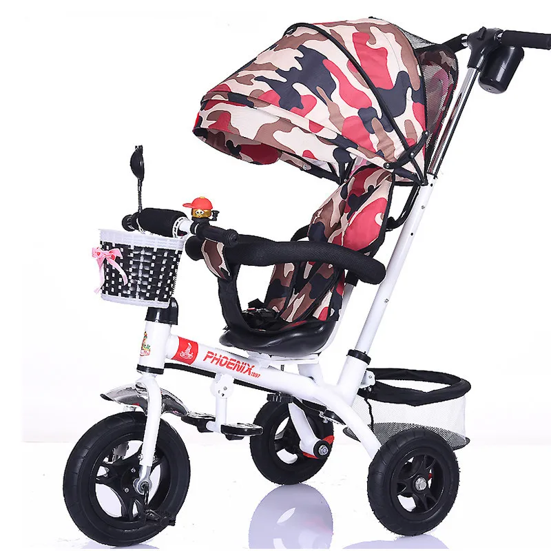 Best New Brand 1-6 Years Child Tricycle High Quality Swivel Seat Child Tricycle Bicycle Baby Buggy Stroller Bmx Baby Car Bike 3