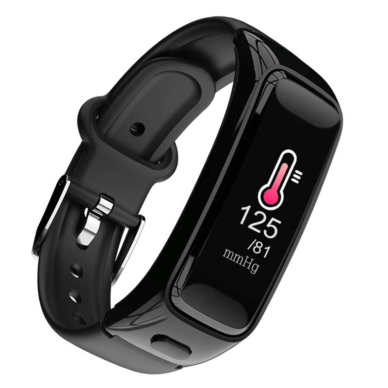

Fitness Track, with 24H Heart Rate Monitor,Bluetooth Earphone,Smart Bracelet Talk Band,Activity Tracker Watch with Color Scree