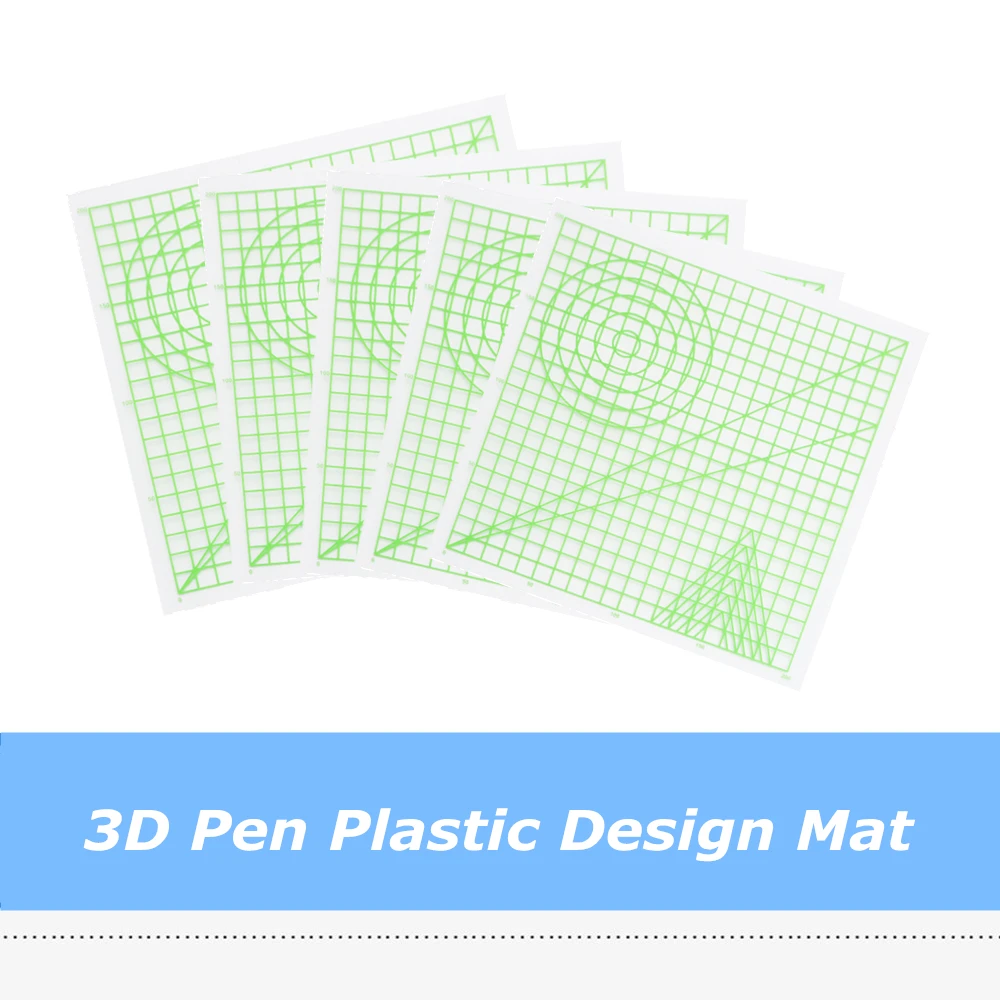 

5 шт. 3D ручка Запчасти 220*220 мм стандартная шаблонный коврик лист, мульти-образный дизайн копирование доска для 3D печатная ручка