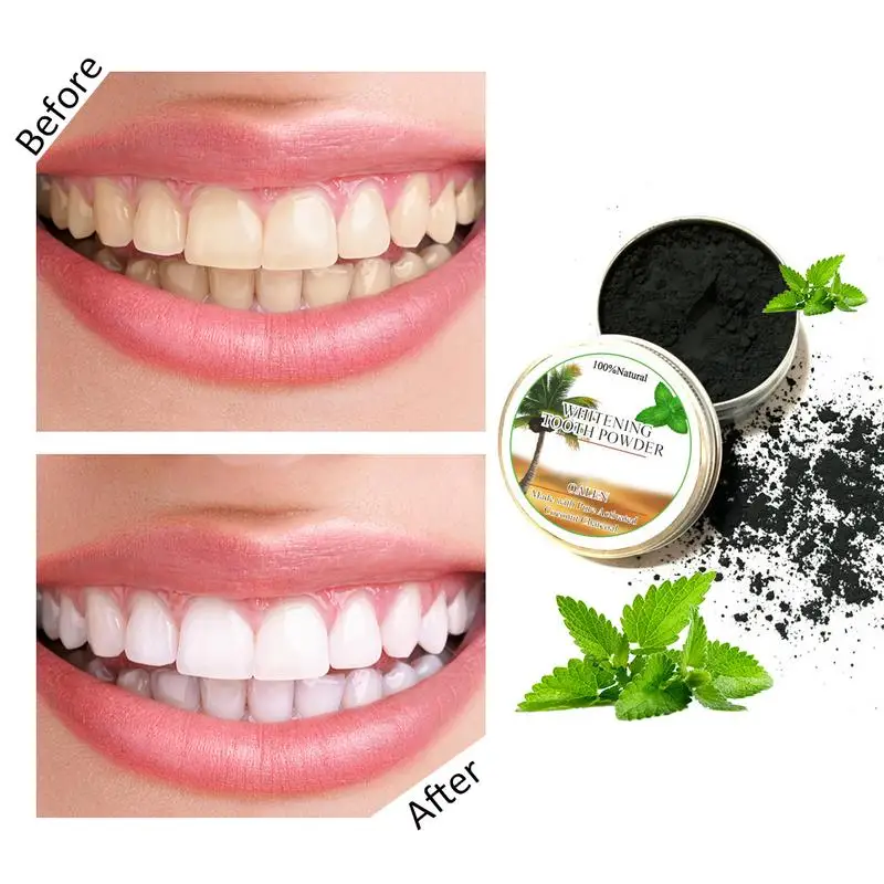 

15g Natural Teeth Whitening Powder Activated Coconut Charcoal Oral Teeth Care Whitening Tooth Powder Stains Removal