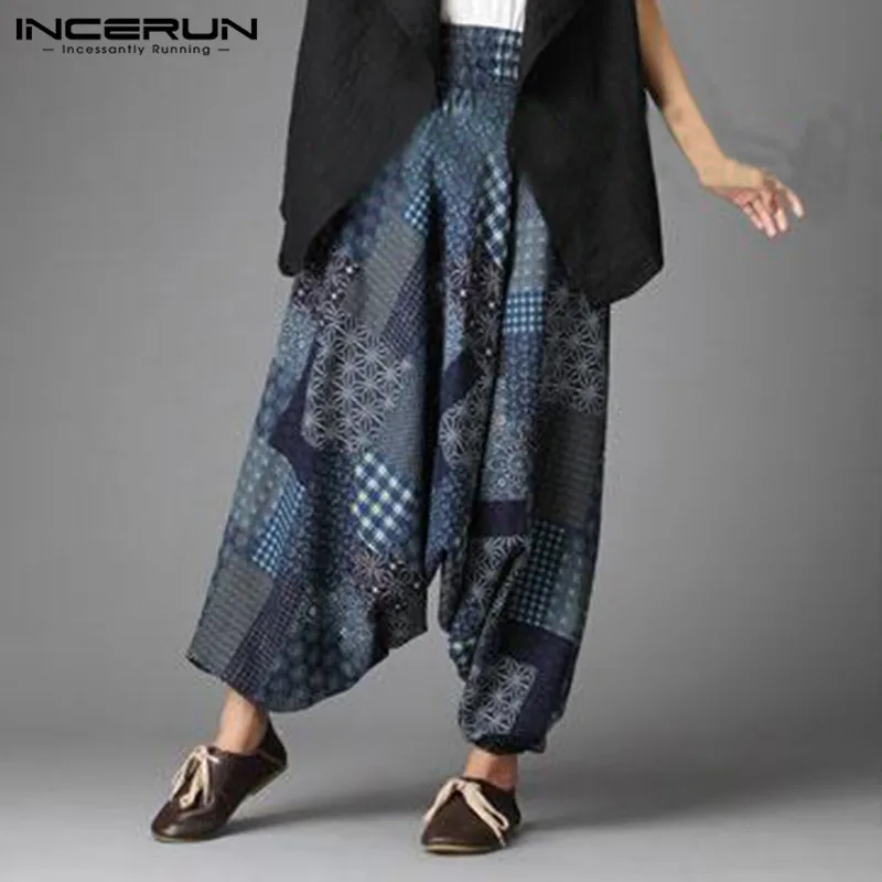 

Ethnic Hmong Casual Pants Loose Baggy Harem Pant Men Women Trousers Cross-pants Cotton Pants Hombre Sweatpants Dance Trousers