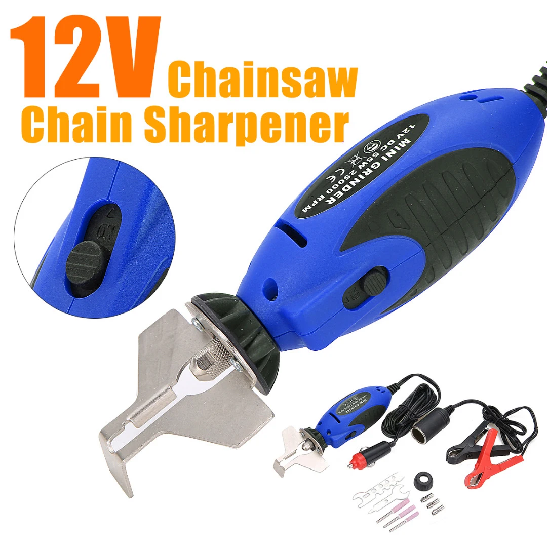 

12V Electric Handheld Chainsaw Sharpener Saw Filing Mini Chain Saw Grinder For Electric Hand Tool Set