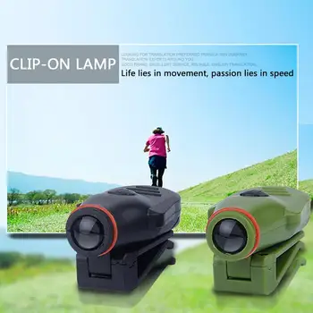 

1PC Night Safe Clip-on 1 Led Head Cap/Hat Brim Light Fishing Camp Hunting Outdoor Lighting Head Lamp Torch